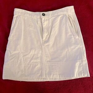 everlane light khaki denim skirt - worn once size 4